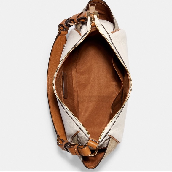 New💃Coach Rori Shoulder Bag Colorblock Signature Canvas - Picture 3 of 11